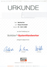 Schlüter System Handwerker - Urkunde Manfred Feil